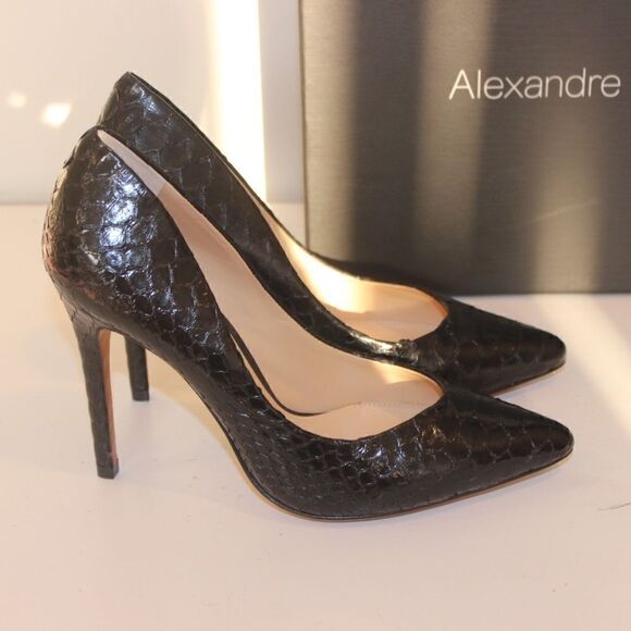 NEW Alexandre Birman fechado Salto Alto Black Heels - Picture 4 of 11